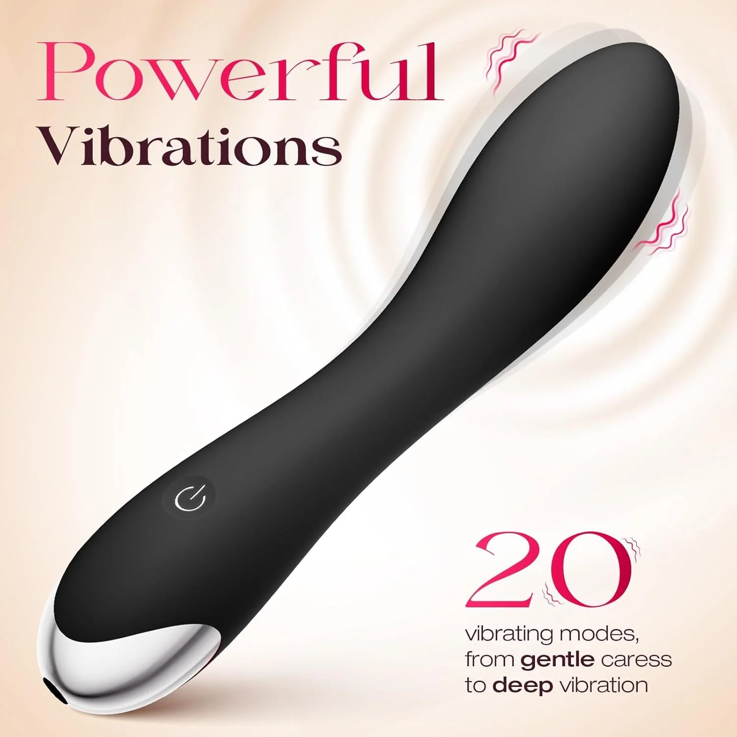 VelvetSwitch Wand Vibrator Kit with 4 Heads - Image 4
