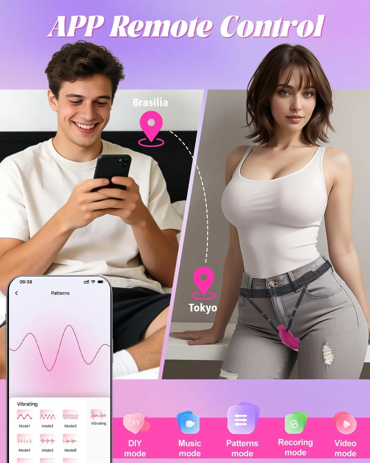 VelvetSync App/Remote Strap-On Panty Vibrator - Image 4