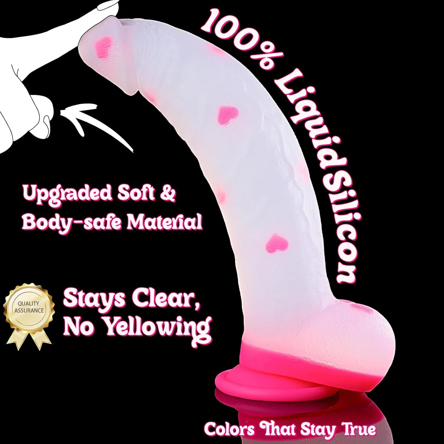 VelvetTitan 12" Liquid Silicone Dildo - Image 2