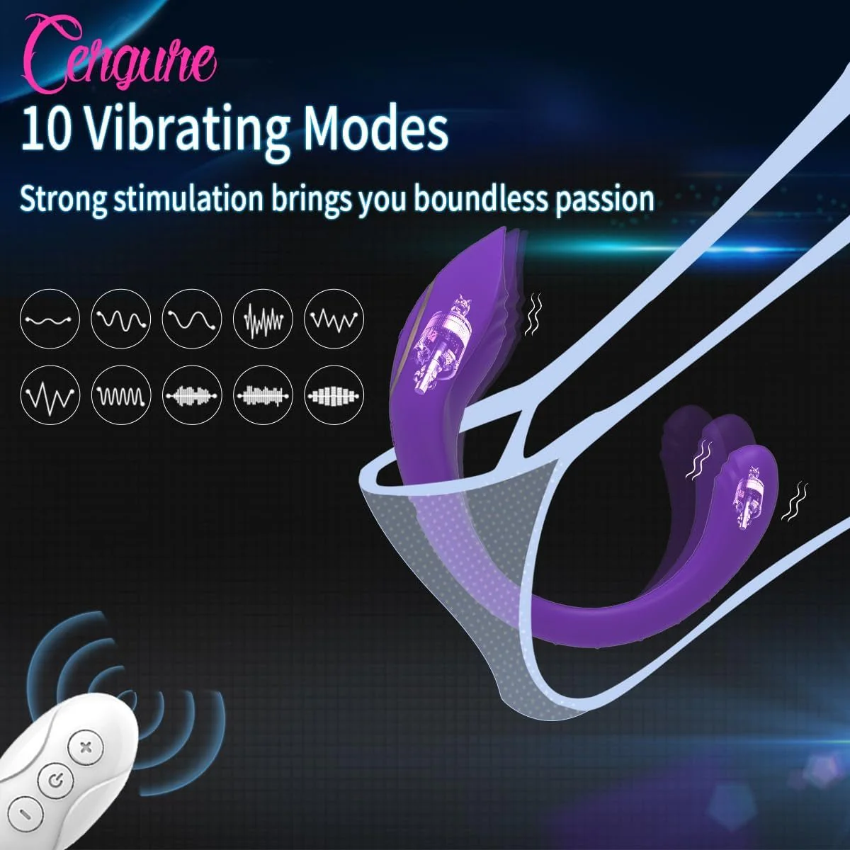 VelvetTria Multi-Zone Wearable 3-in-1 Panty Vibrator - Image 2