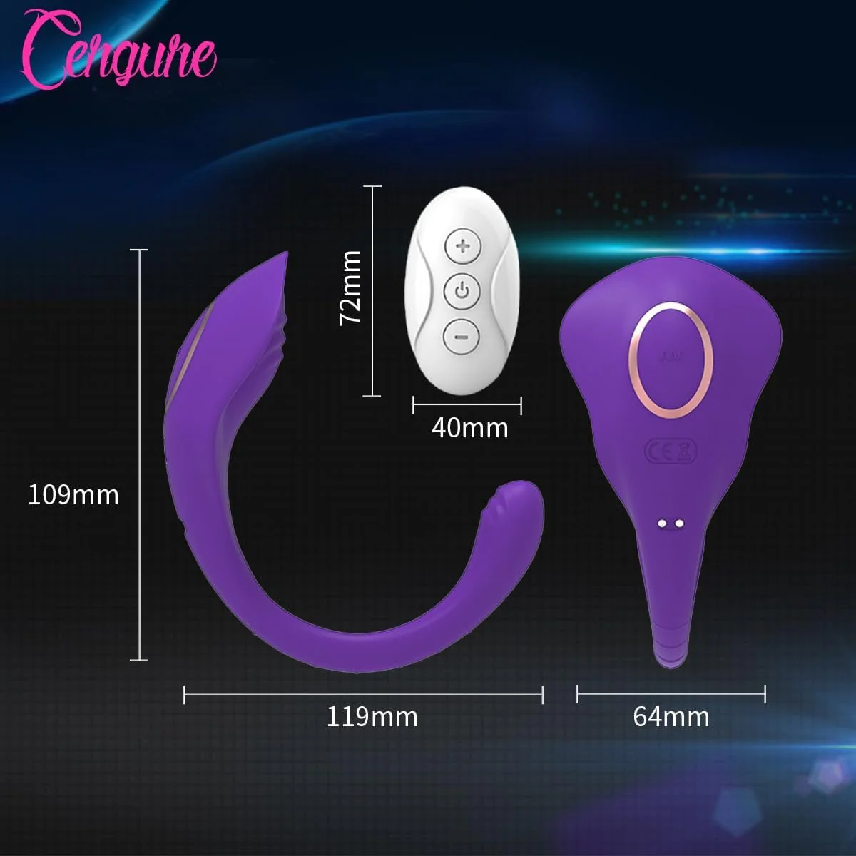 VelvetTria Multi-Zone Wearable 3-in-1 Panty Vibrator - Image 6