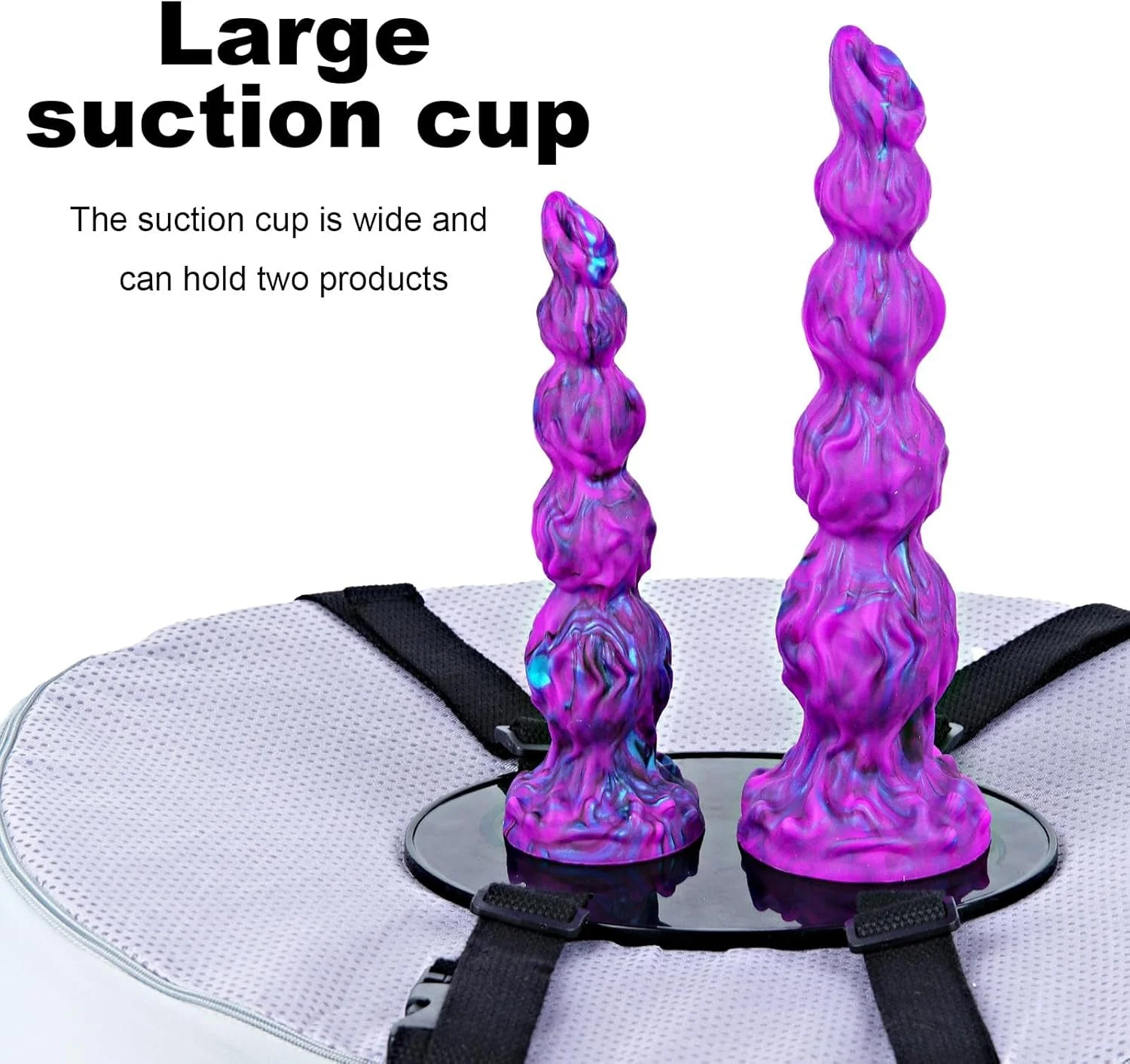 VelvetTwin XL Suction Cup Dildo Saddle - Image 2