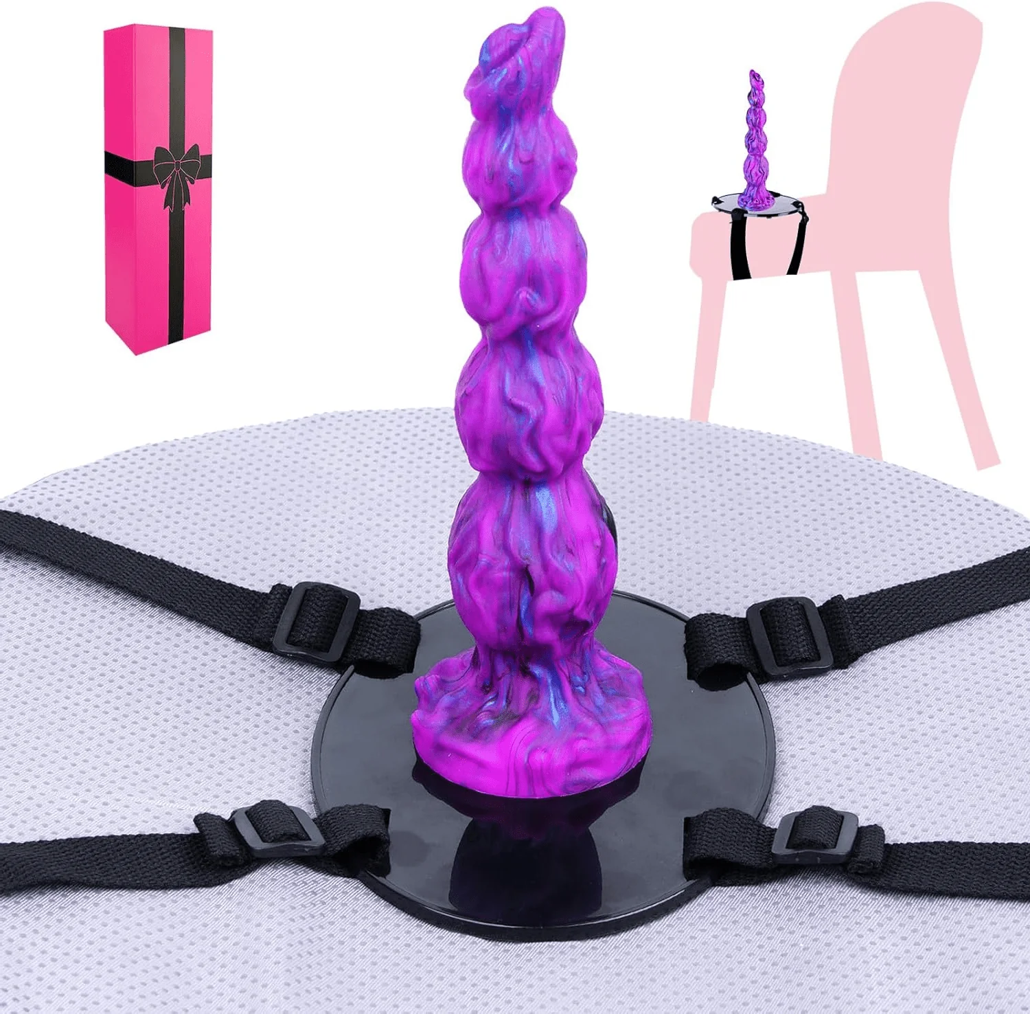 VelvetTwin XL Suction Cup Dildo Saddle - Image 7