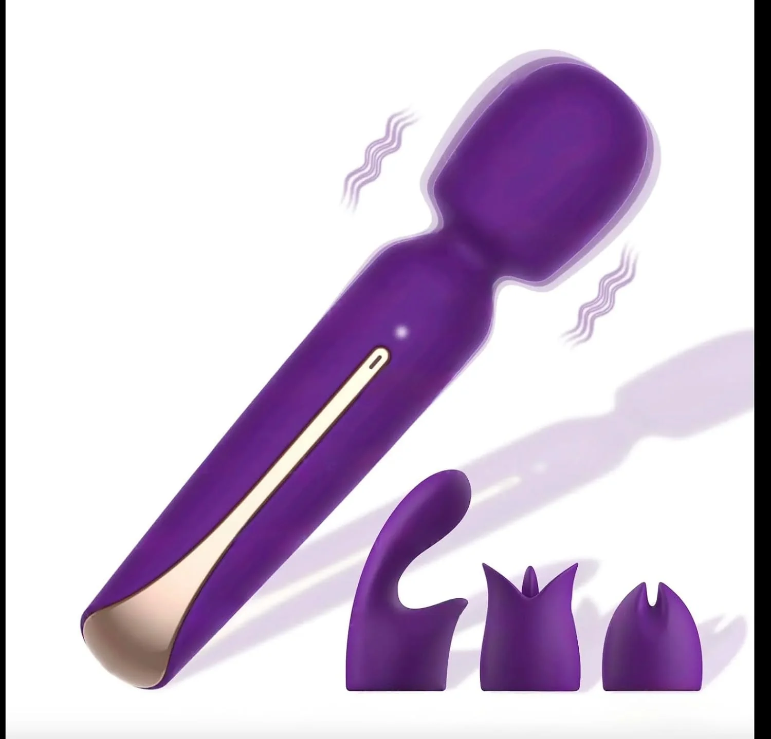 VelvetVerse 3-Attachment Wand Vibrator Kit - Image 3
