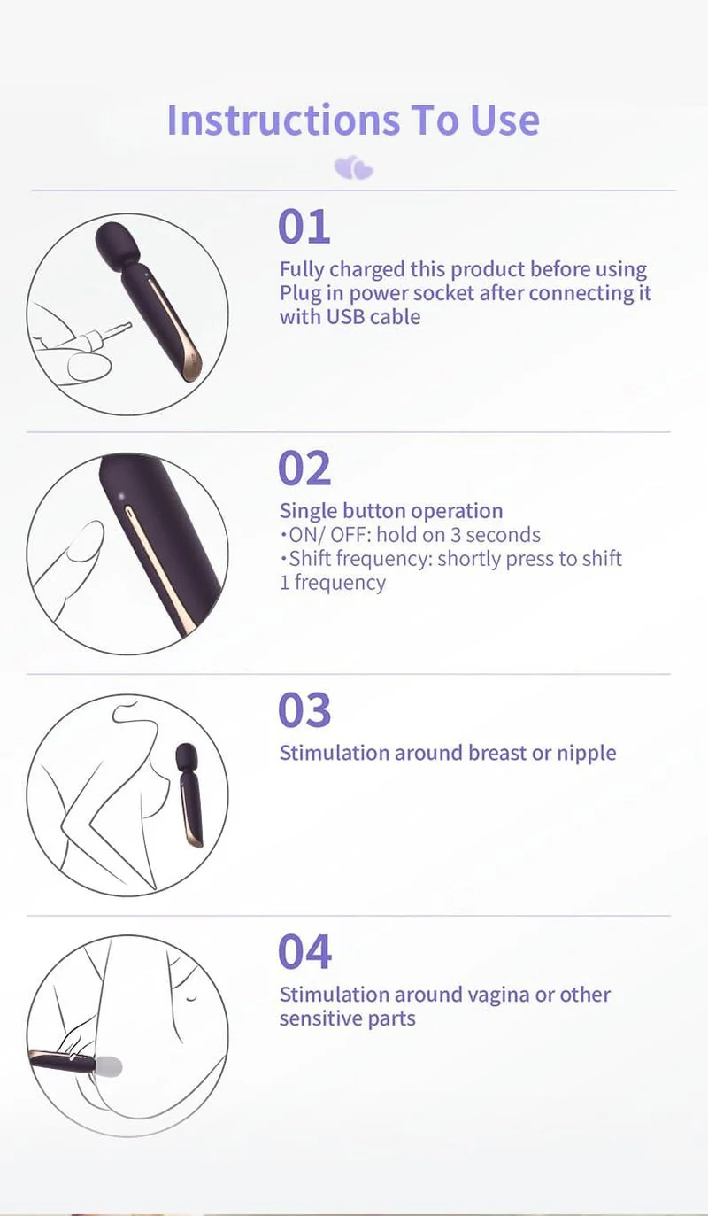 VelvetVerse 3-Attachment Wand Vibrator Kit - Image 6