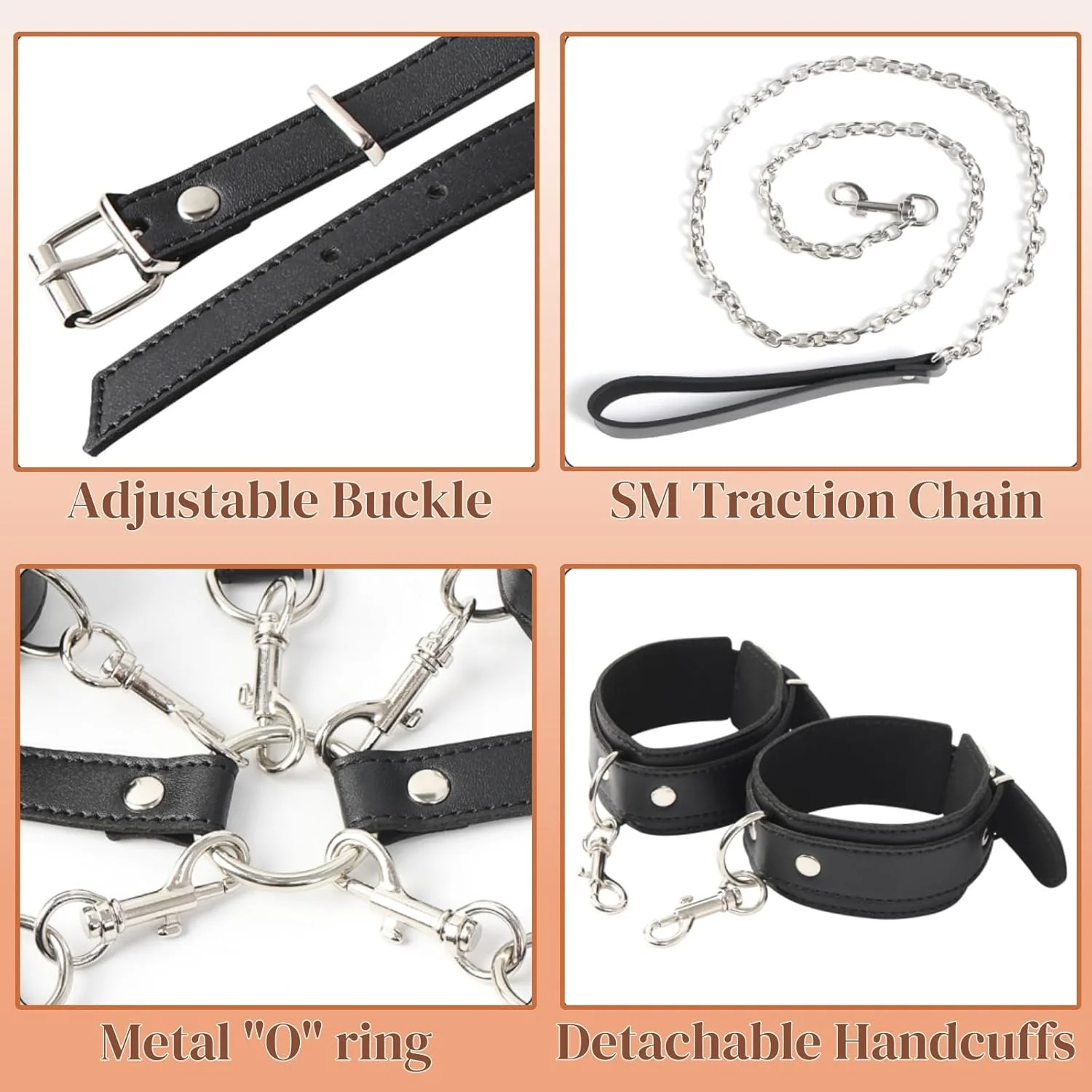 VelvetVice Wrist & Thigh BDSM Harness - Image 5