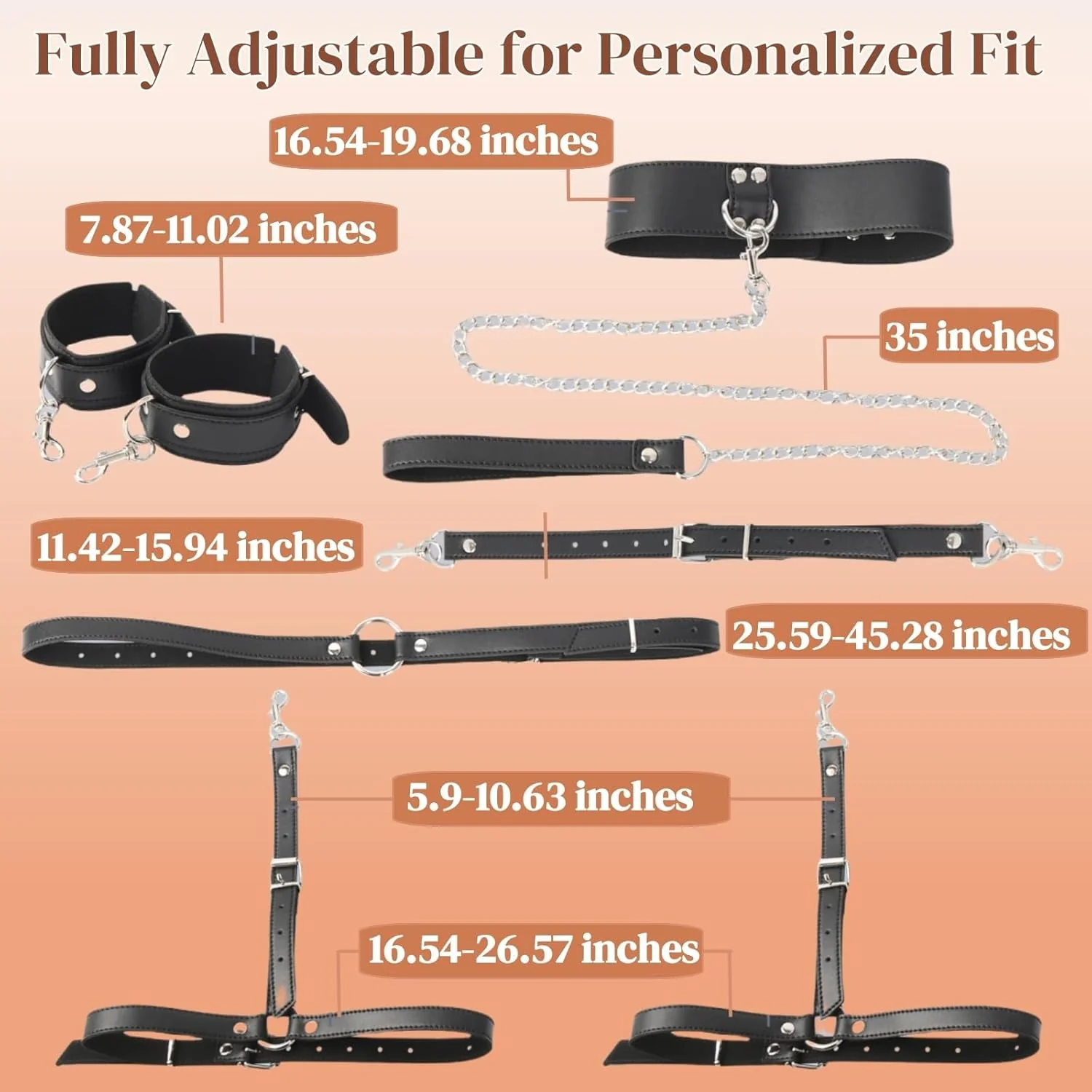 VelvetVice Wrist & Thigh BDSM Harness - Image 6
