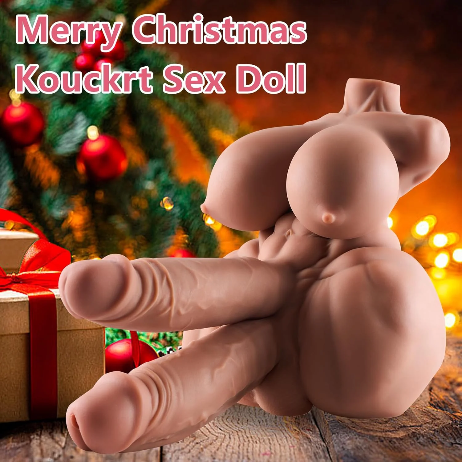 VesperDuo Trans Torso Sex Doll | Twin Dildos & 3 Channels - Image 6