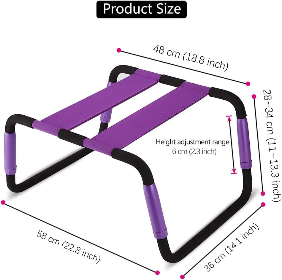 VeyraMotion Purple Adjustable Sex Chair for Couples - Image 2