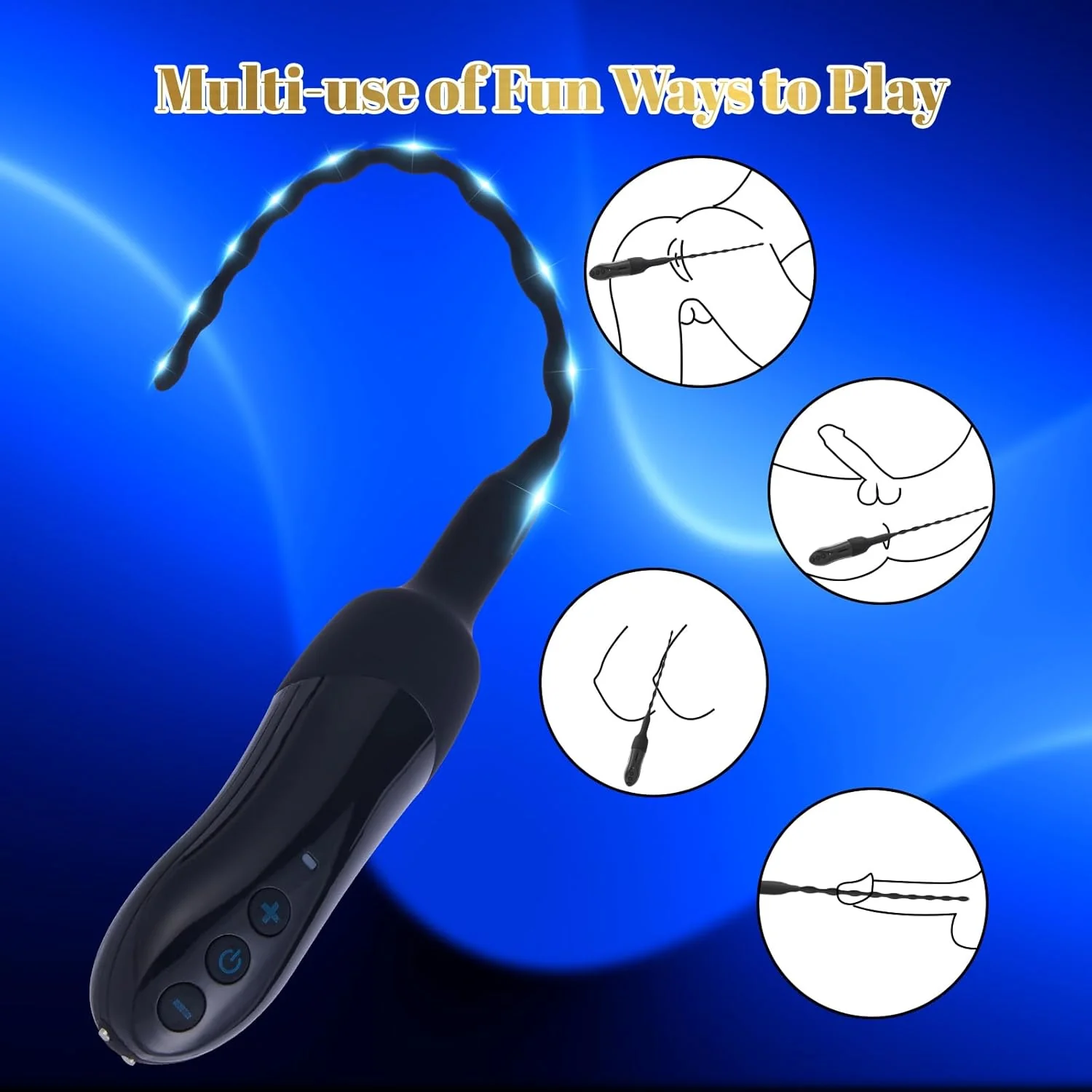 VibeDepth 20-Mode Urethral Vibrator Male Plug - Image 4