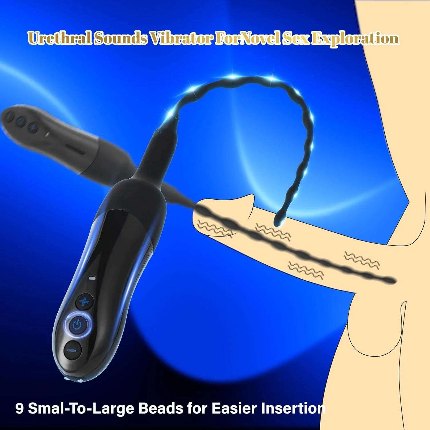 VibeDepth 20-Mode Urethral Vibrator Male Plug - Image 5