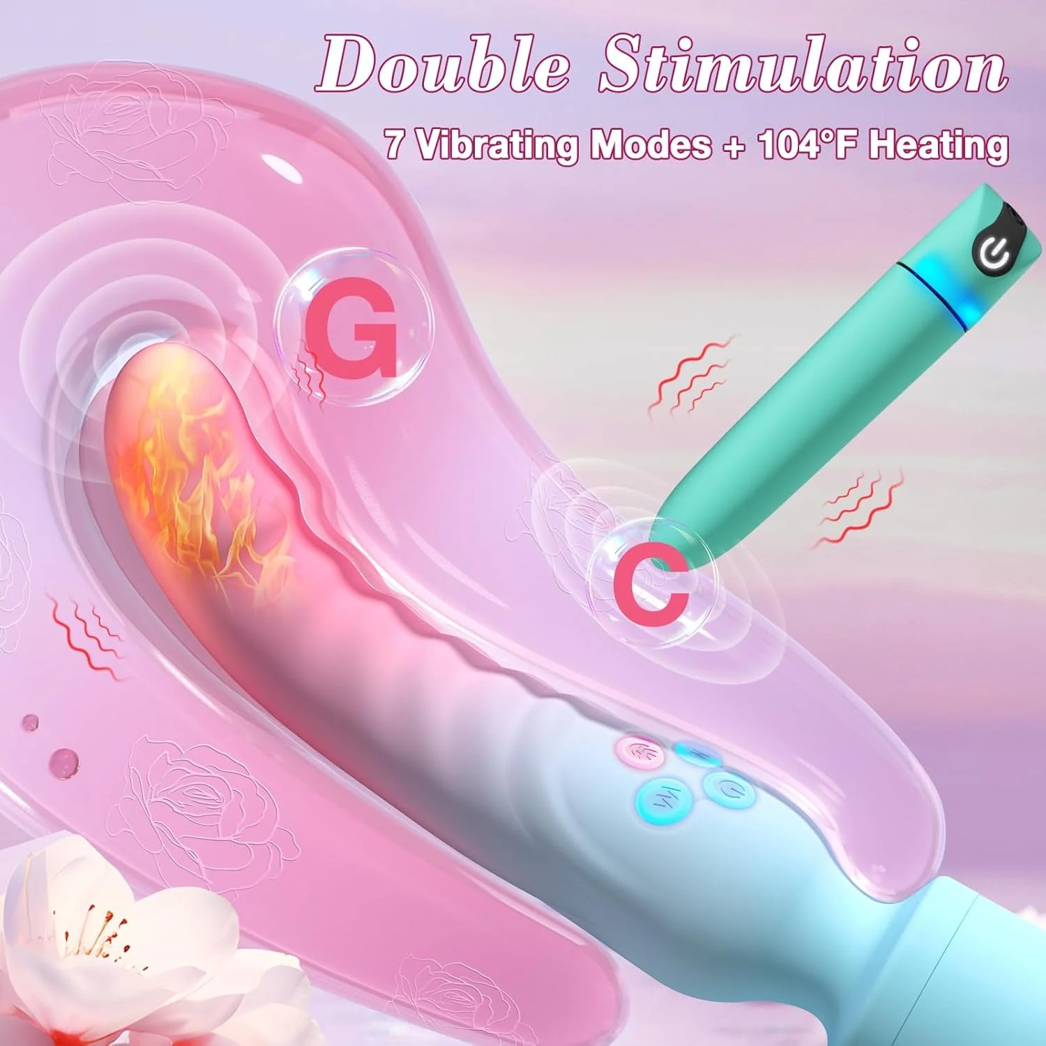 VibeDuo Wand & Bullet Vibrator Set - Image 4