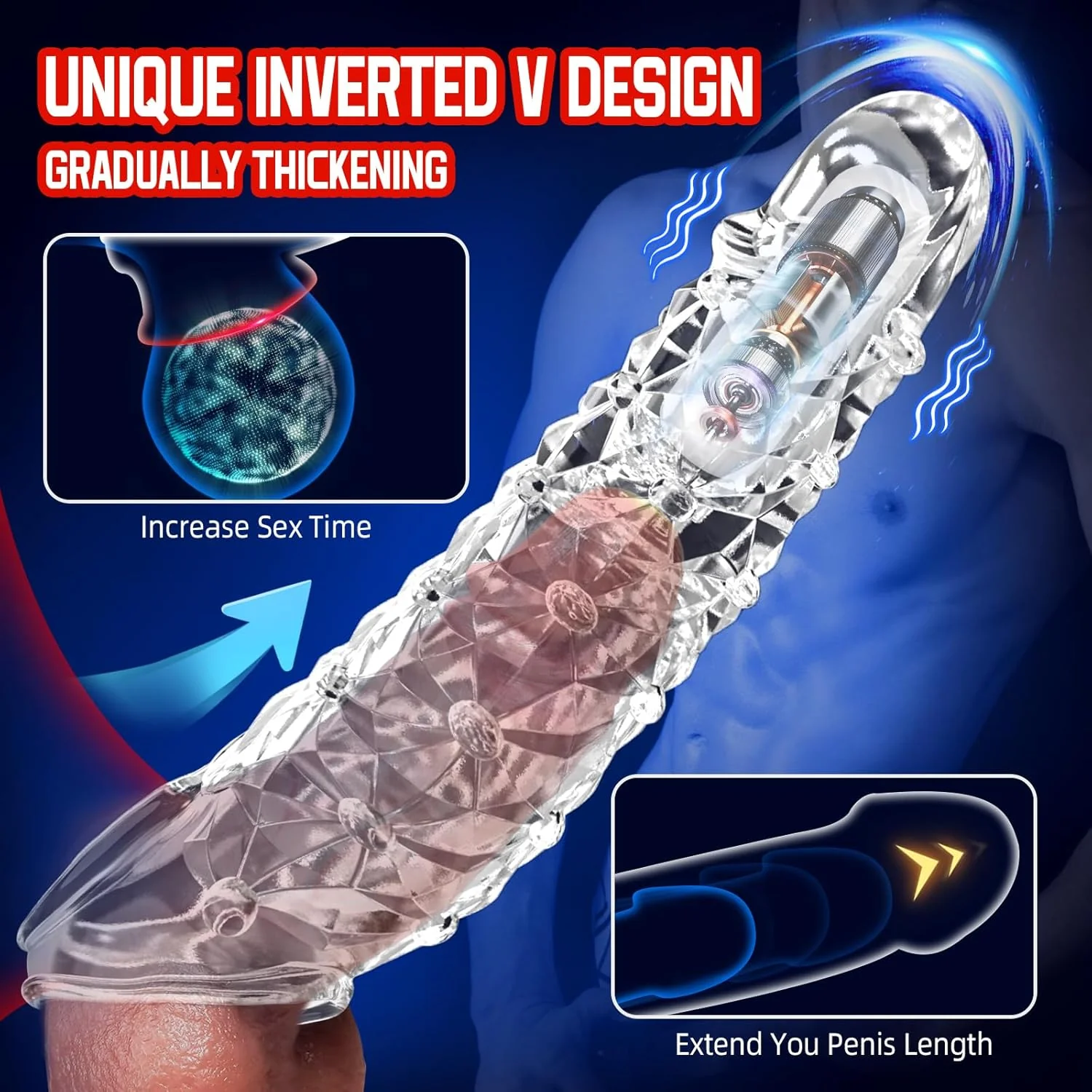VibeFit Reusable Vibrating Penis Sleeve - Image 6