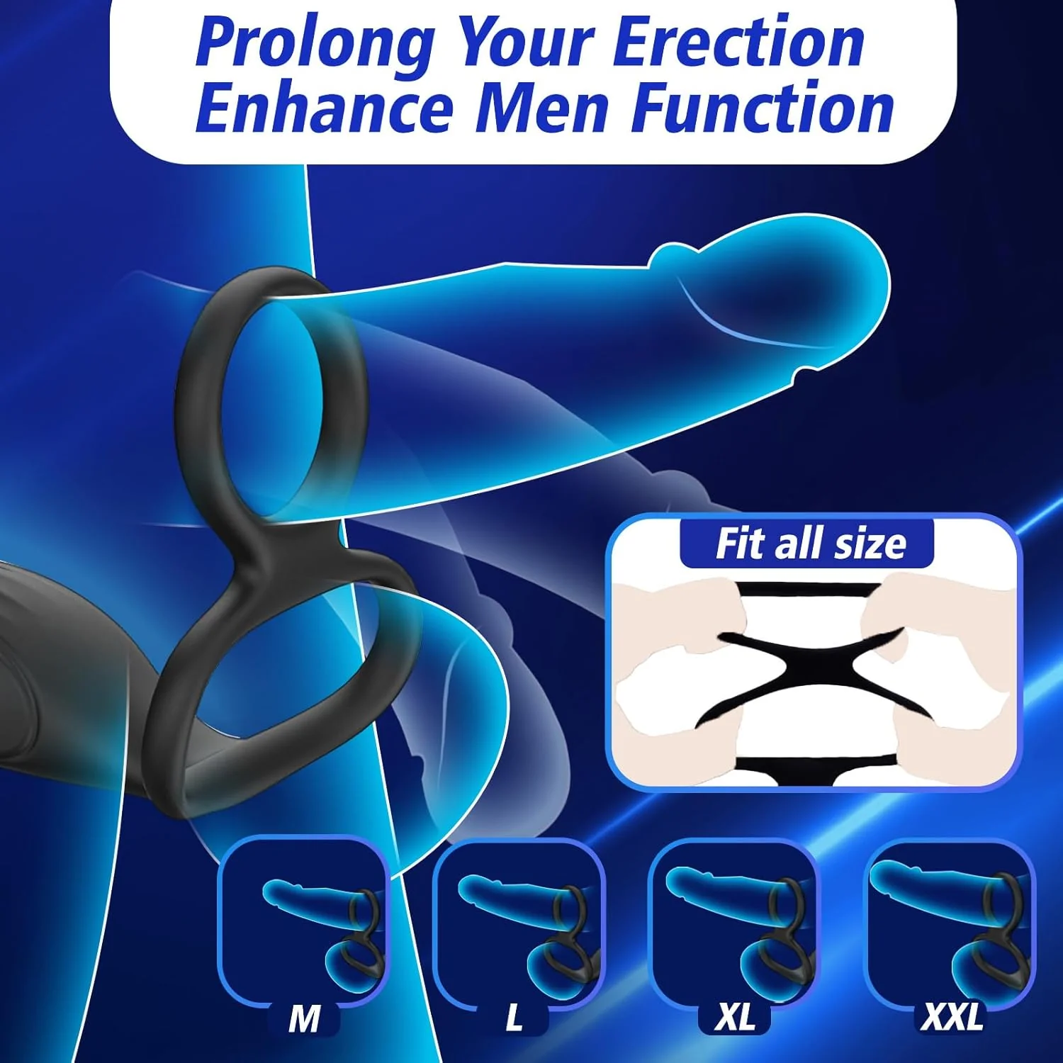 VibeFlex 360° Prostate Massager Cock Ring - Image 5