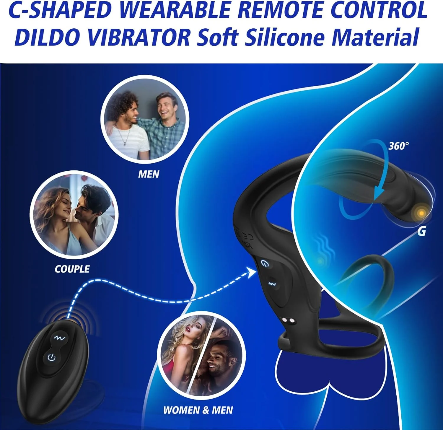 VibeFlex 360° Prostate Massager Cock Ring - Image 6