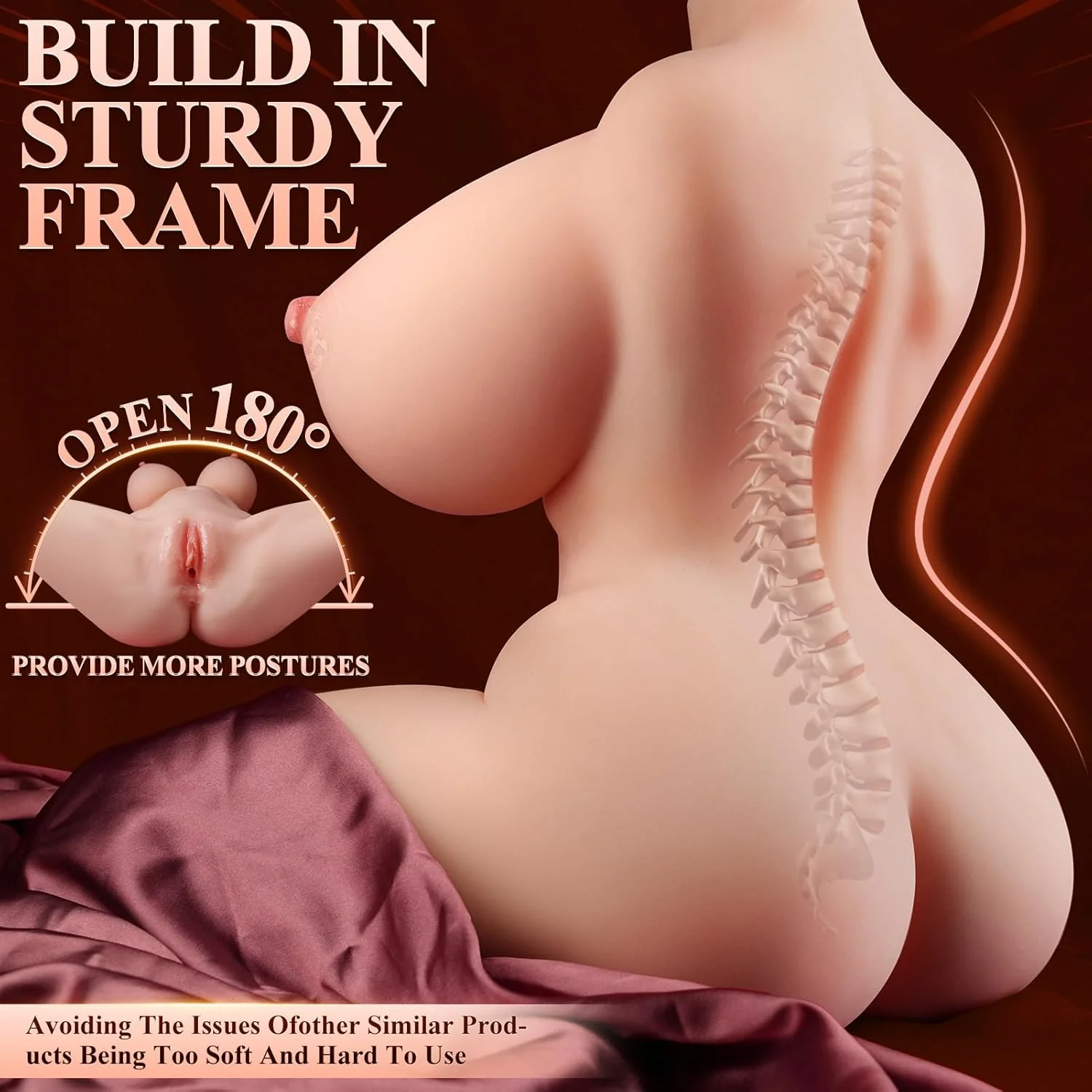 VibeSculpt Vibrating & Sucking 20lbs Sex Doll - Image 6