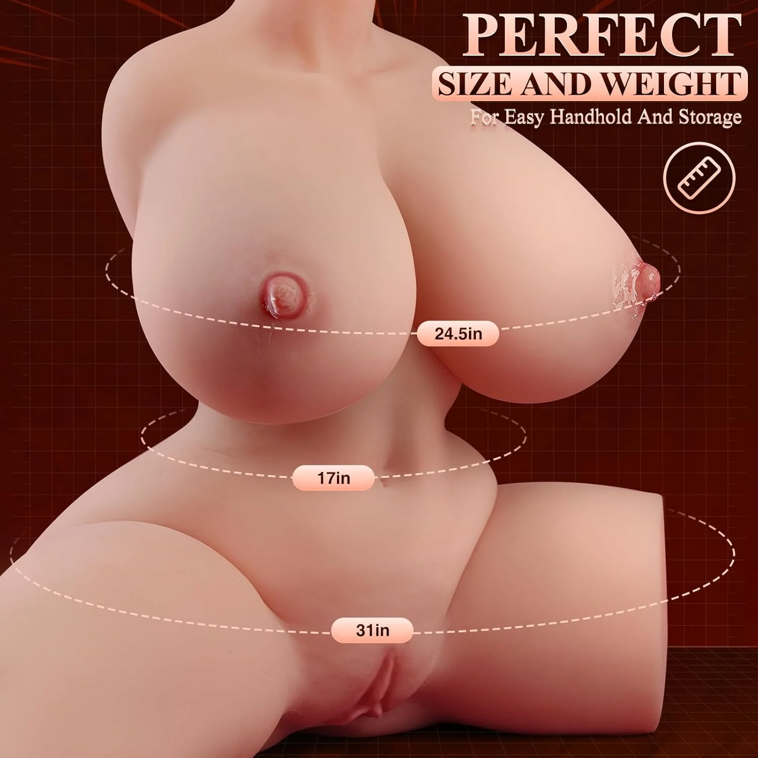 VibeSculpt Vibrating & Sucking 20lbs Sex Doll - Image 7