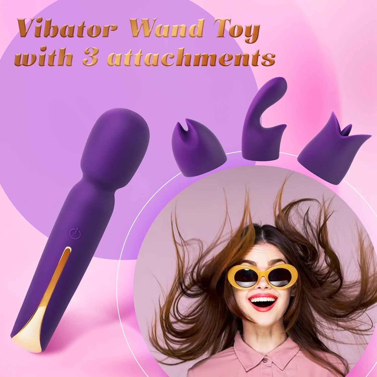 VibeVerse 4-in-1 Wand Vibrator Kit - Image 3