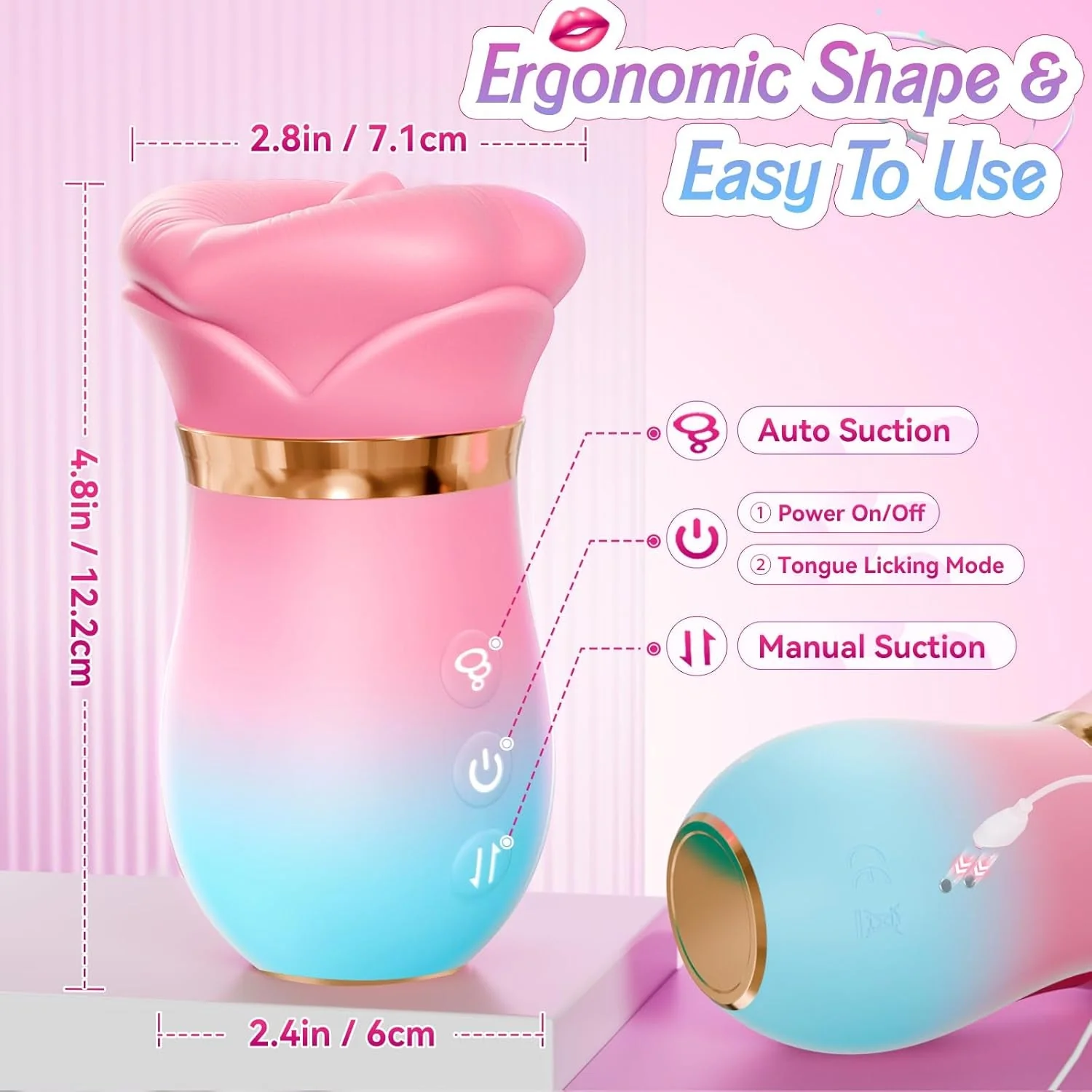 RoseNova App-Control AI Suction Vibrator - Image 8