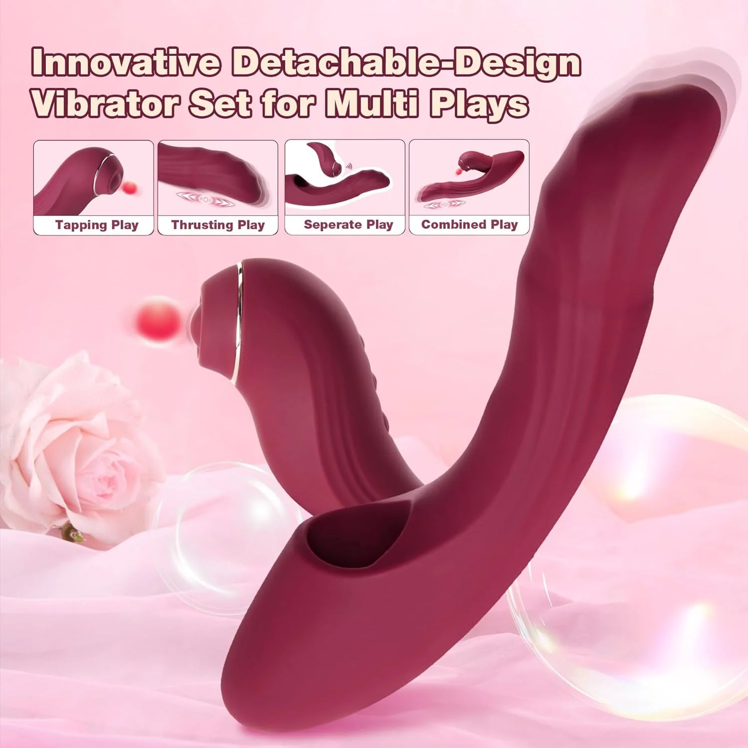 CrimsonSync 6X Dual Thrust Rabbit Vibrator - Image 3