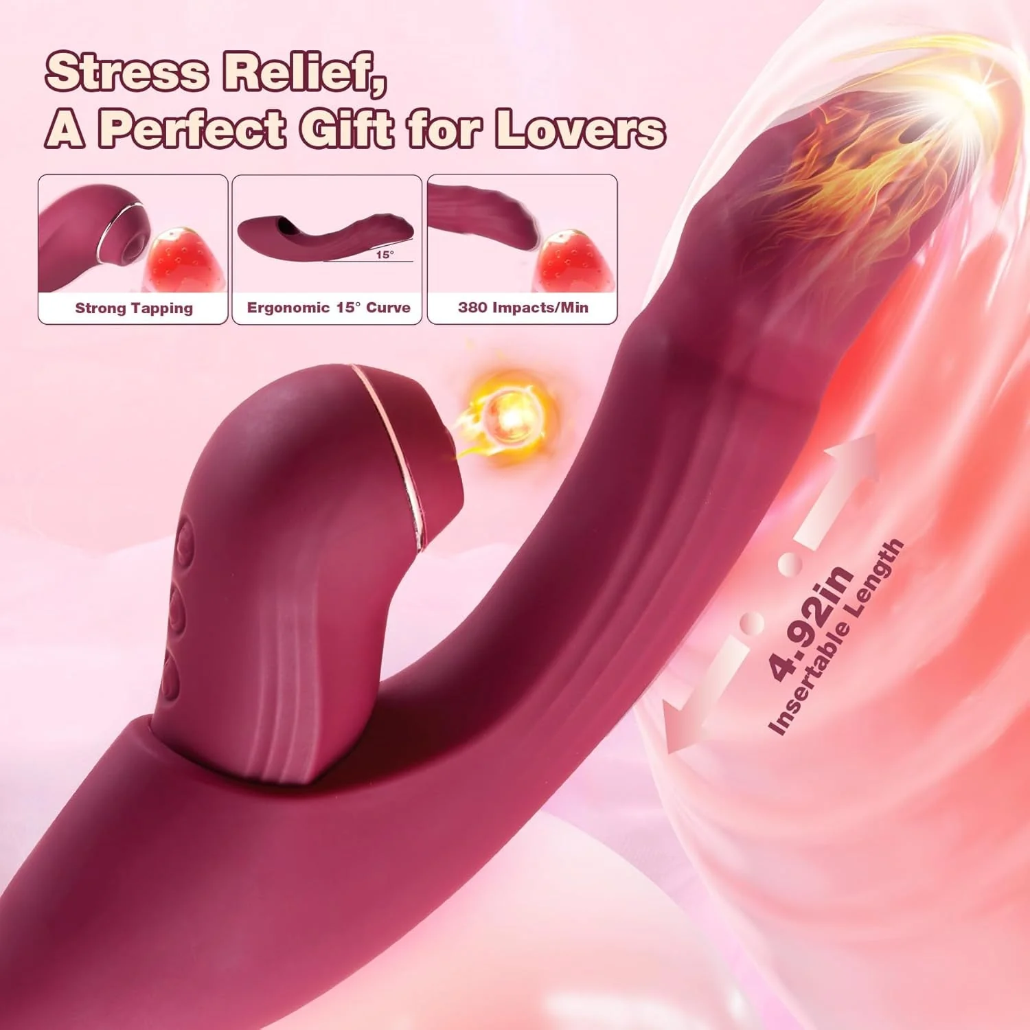 CrimsonSync 6X Dual Thrust Rabbit Vibrator - Image 5