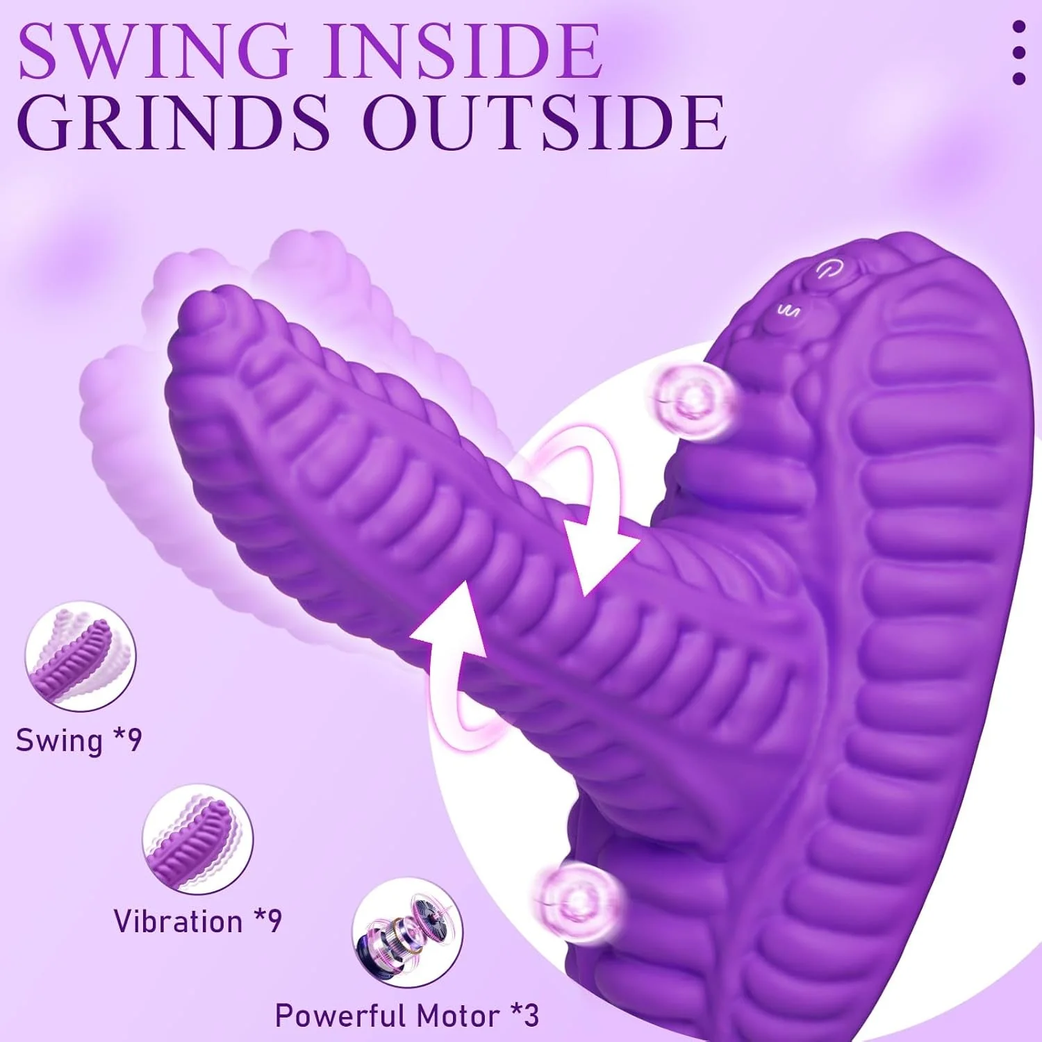 VioletGrind Powerful Riding Dildo Vibrator - Image 3