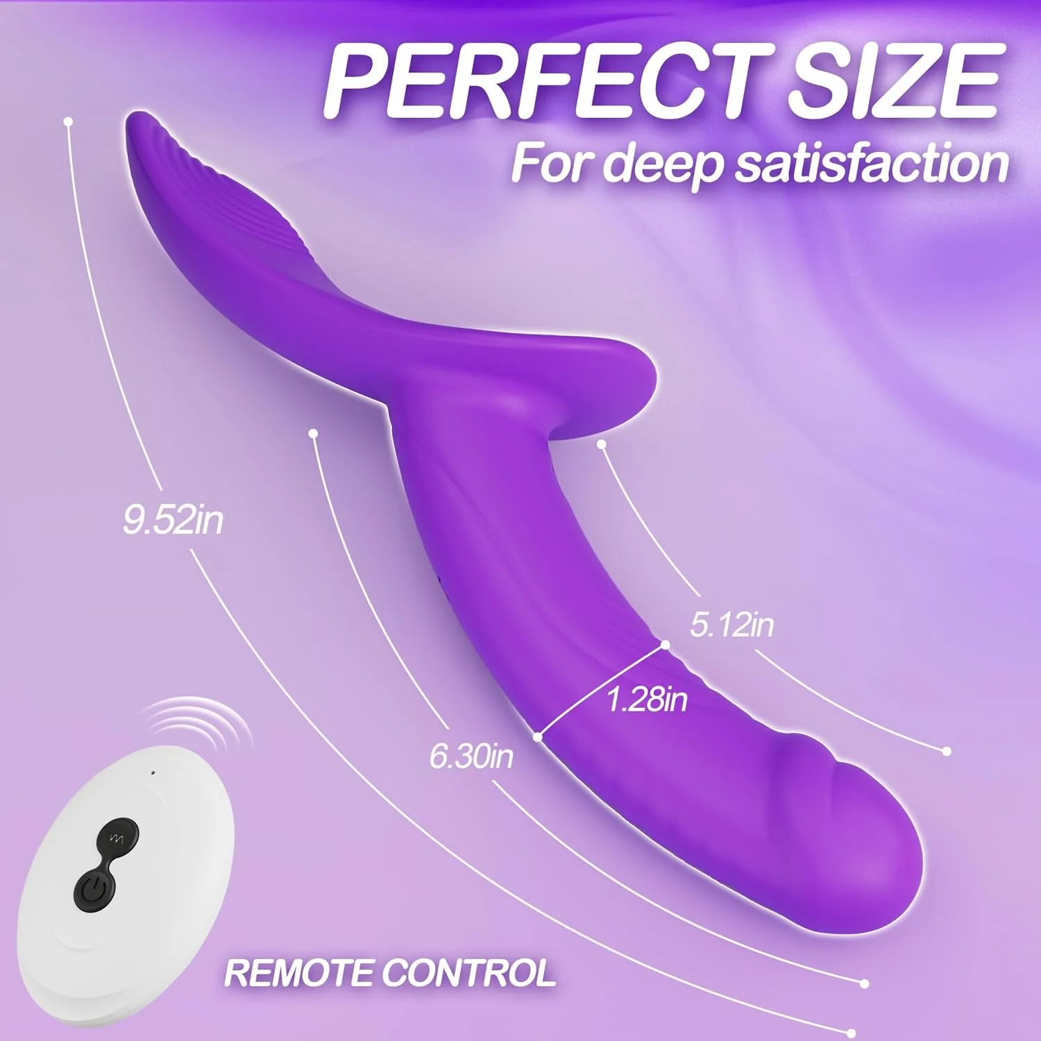 VioletMotion Vibrating Strap-On Dildo, Remote & Dual Motors - Image 6