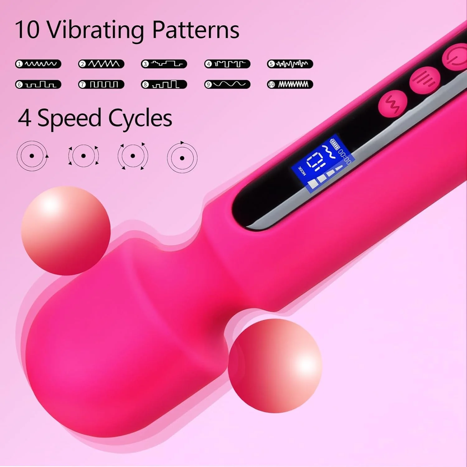 VisionVibe LCD Wand Vibrator - Image 3