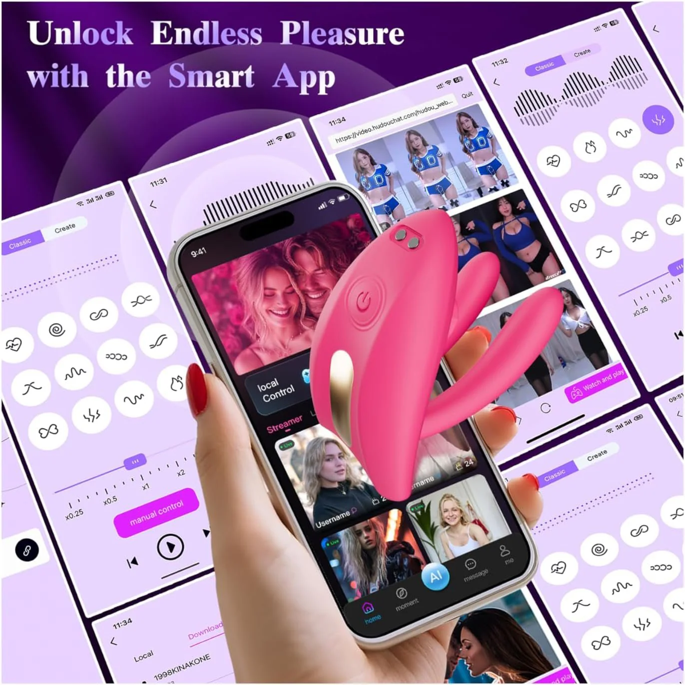 VixenBloom App & Remote Wearable Couples Panty Vibrator - Image 5