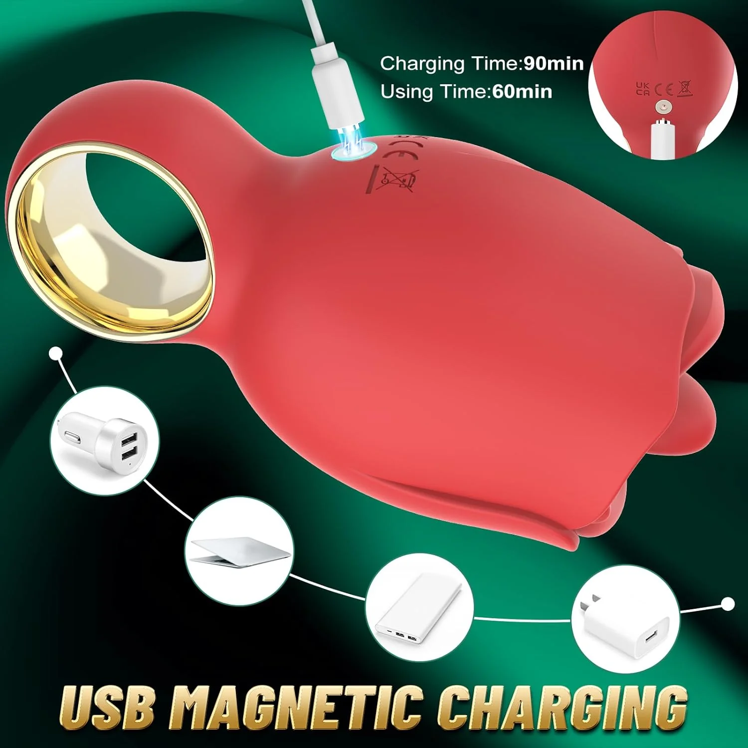VixenLick 360° Rose Licking Vibrator - Image 5