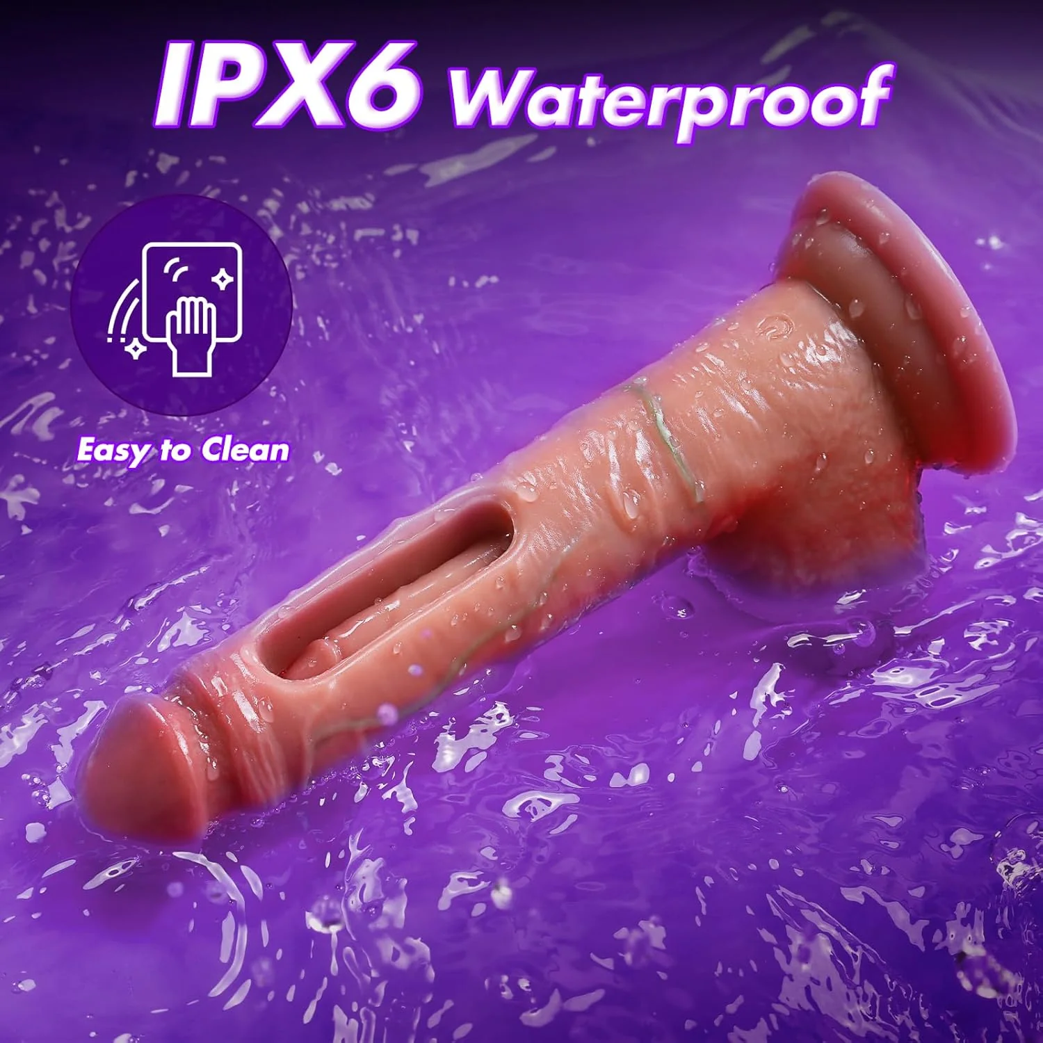 VixenWave 8.5'' Remote Control Flapping Dildo Vibrator - Image 6