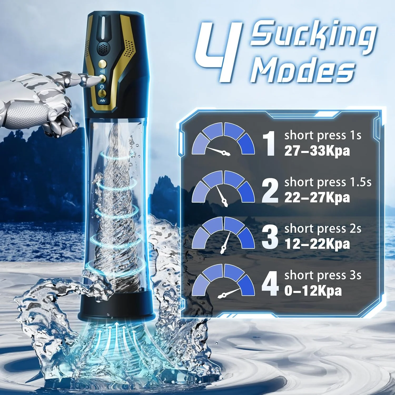 VocalPump 4X Smart Penis Pump Stroker - Image 4