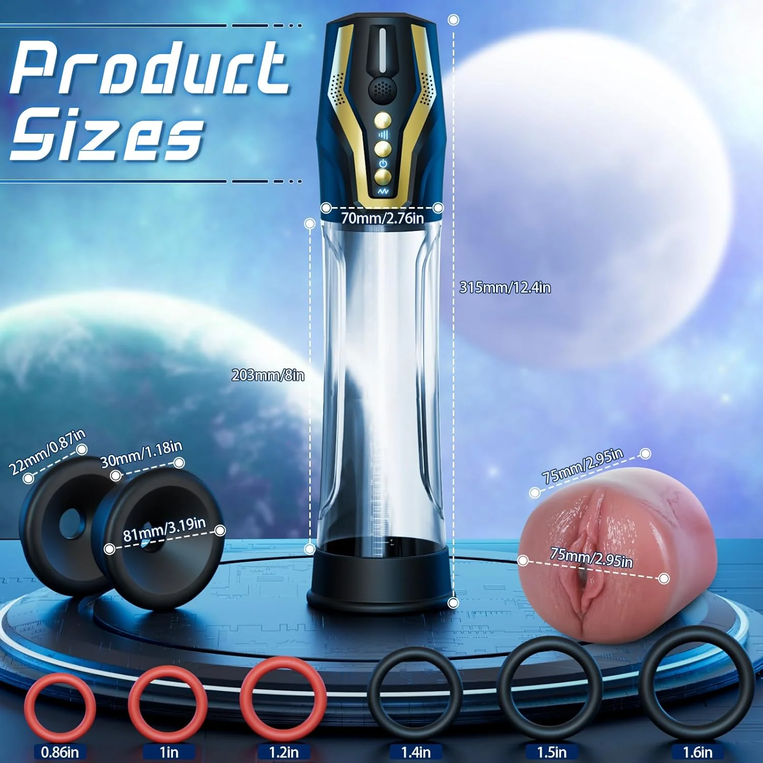 VocalPump 4X Smart Penis Pump Stroker - Image 8