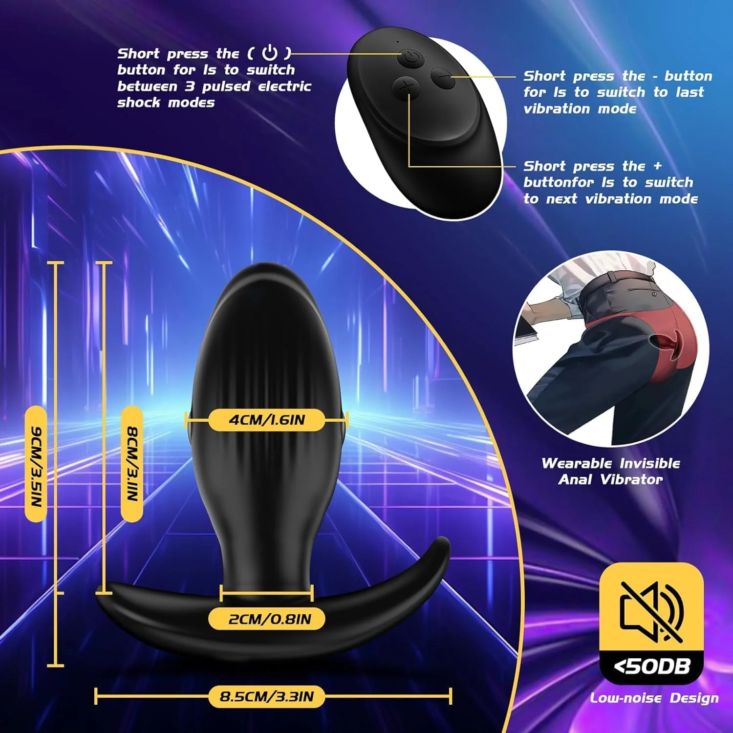 VoltSpire Triple-Stim Electro-Shock Anal Plug - Image 6