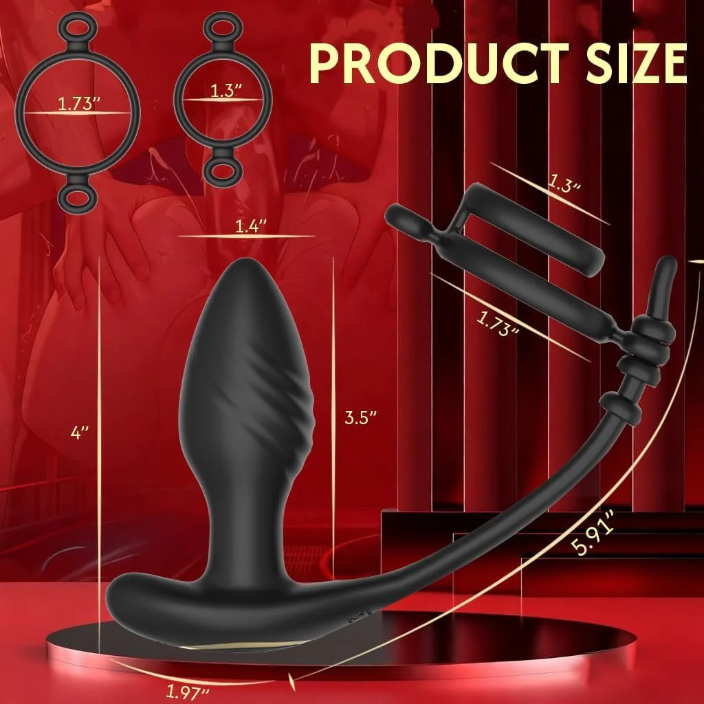 VortexKing Rotating Prostate Massager Cock Ring App + Remote | 9 Modes - Image 6
