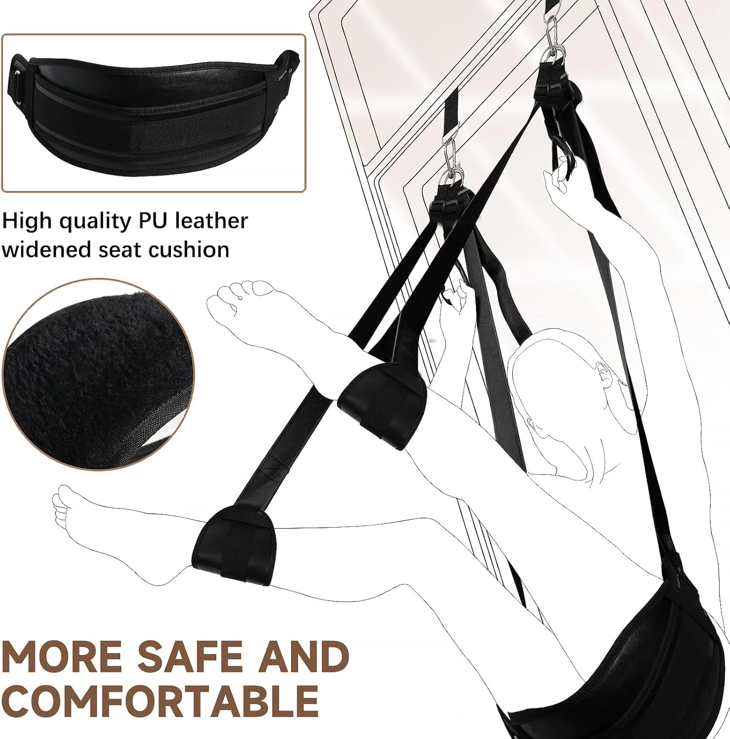 WallTamer Soft Door Sex Swing - Image 5