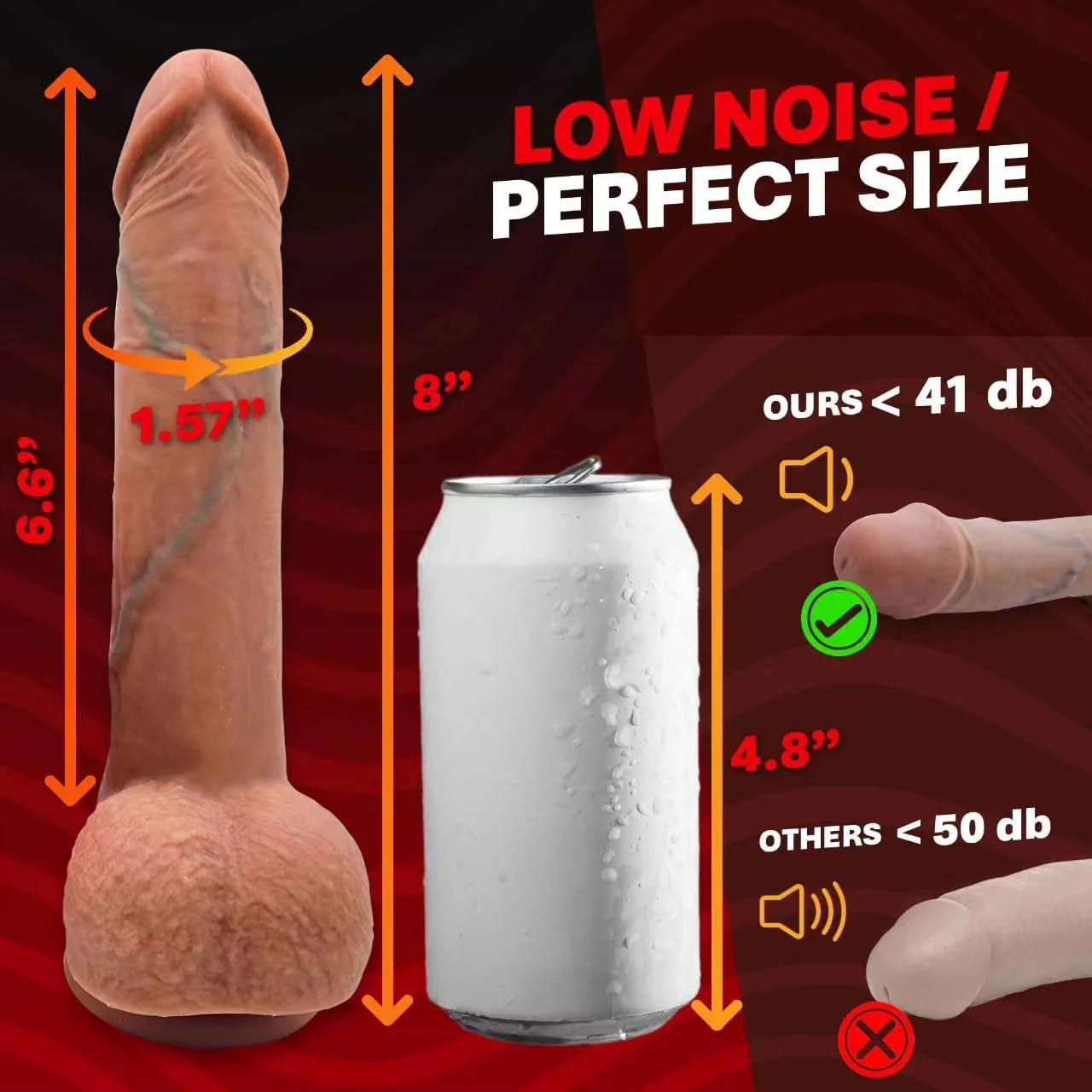 WarmRush Heated Thrusting G-Spot Dildo - Image 5