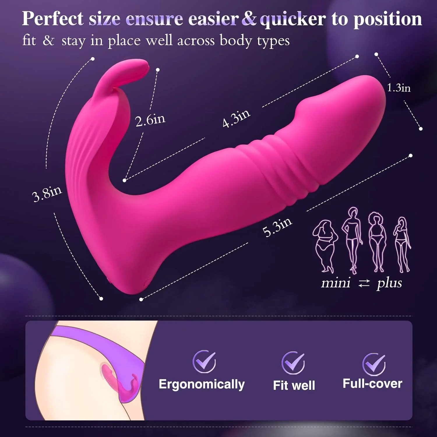 PulseFlex Wearable Panty Thrusting Rabbit Vibrator - Image 5