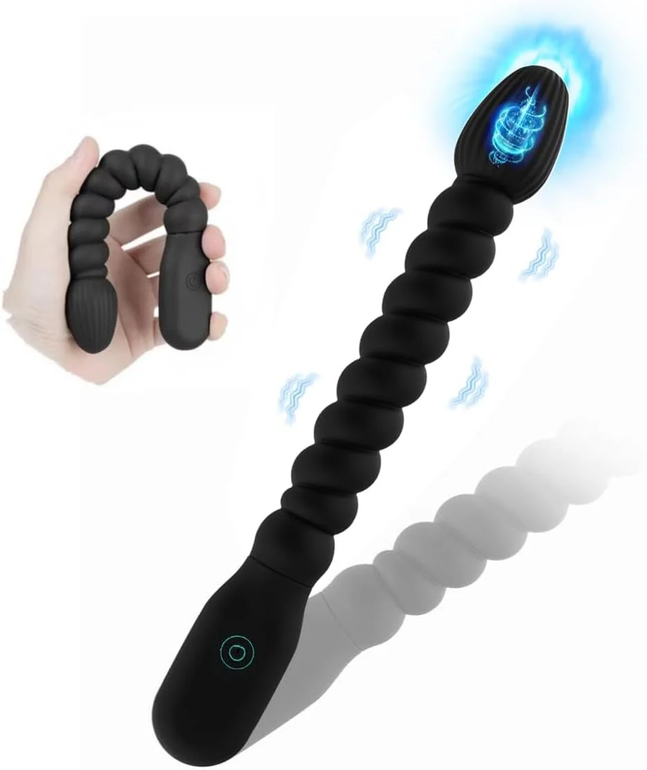 WhisperBead Vibrating Anal Beads Wand | 10 Modes - Image 2