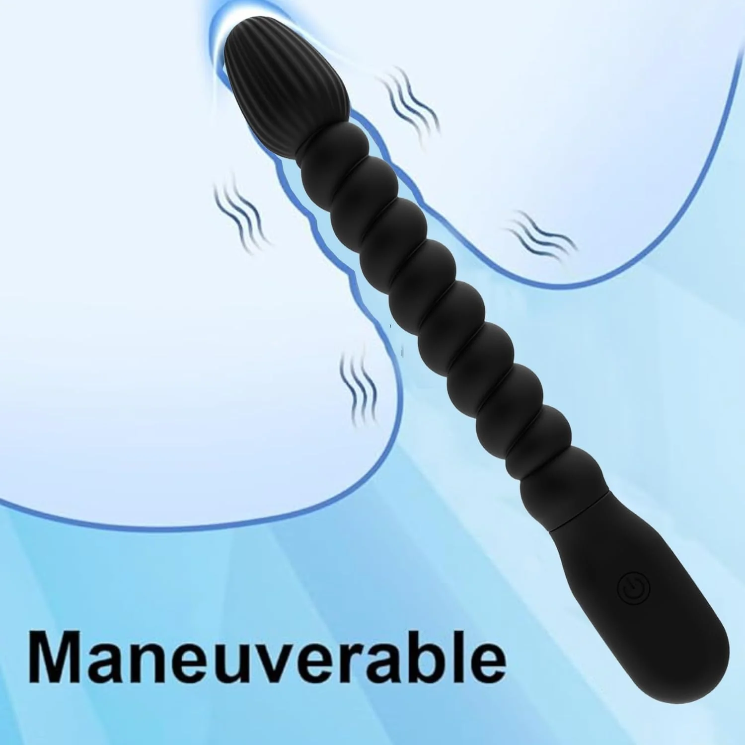 WhisperBead Vibrating Anal Beads Wand | 10 Modes - Image 3