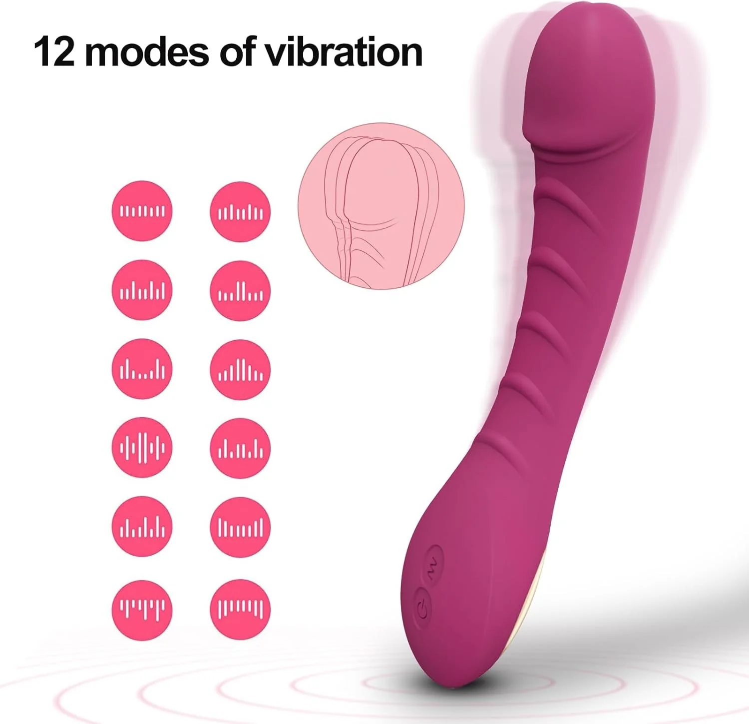 WhisperCurve G-Spot Vibrator Dildo - Image 2