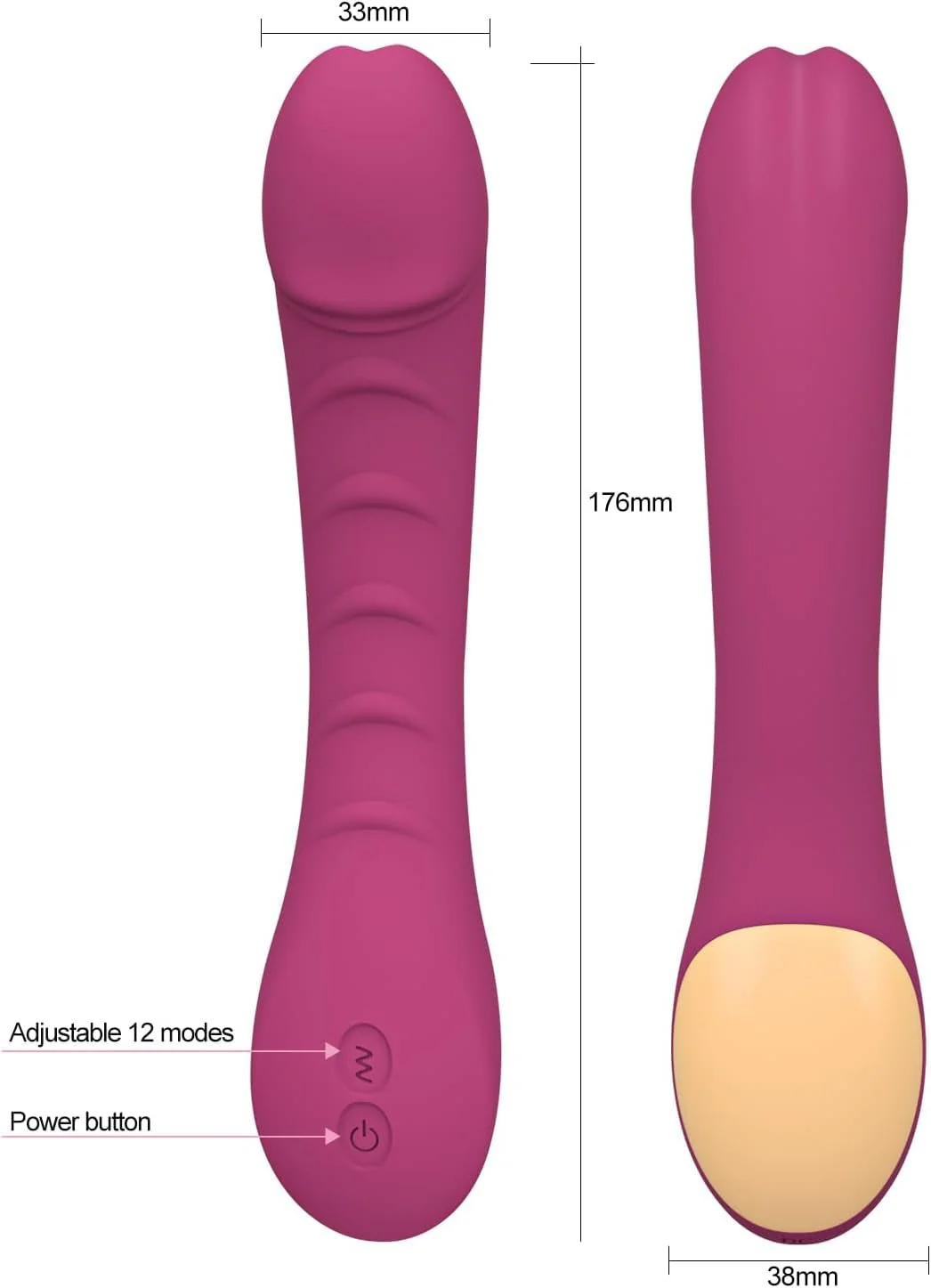 WhisperCurve G-Spot Vibrator Dildo - Image 7