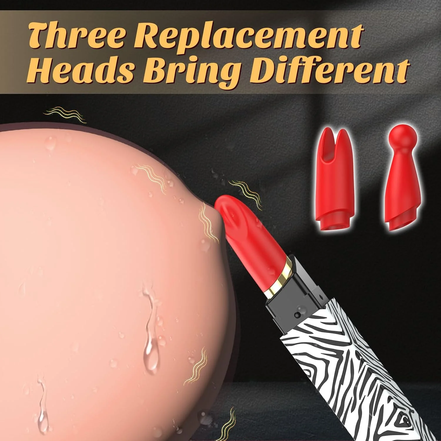 WhisperDot 3-Head Lipstick Bullet Vibrator - Image 5
