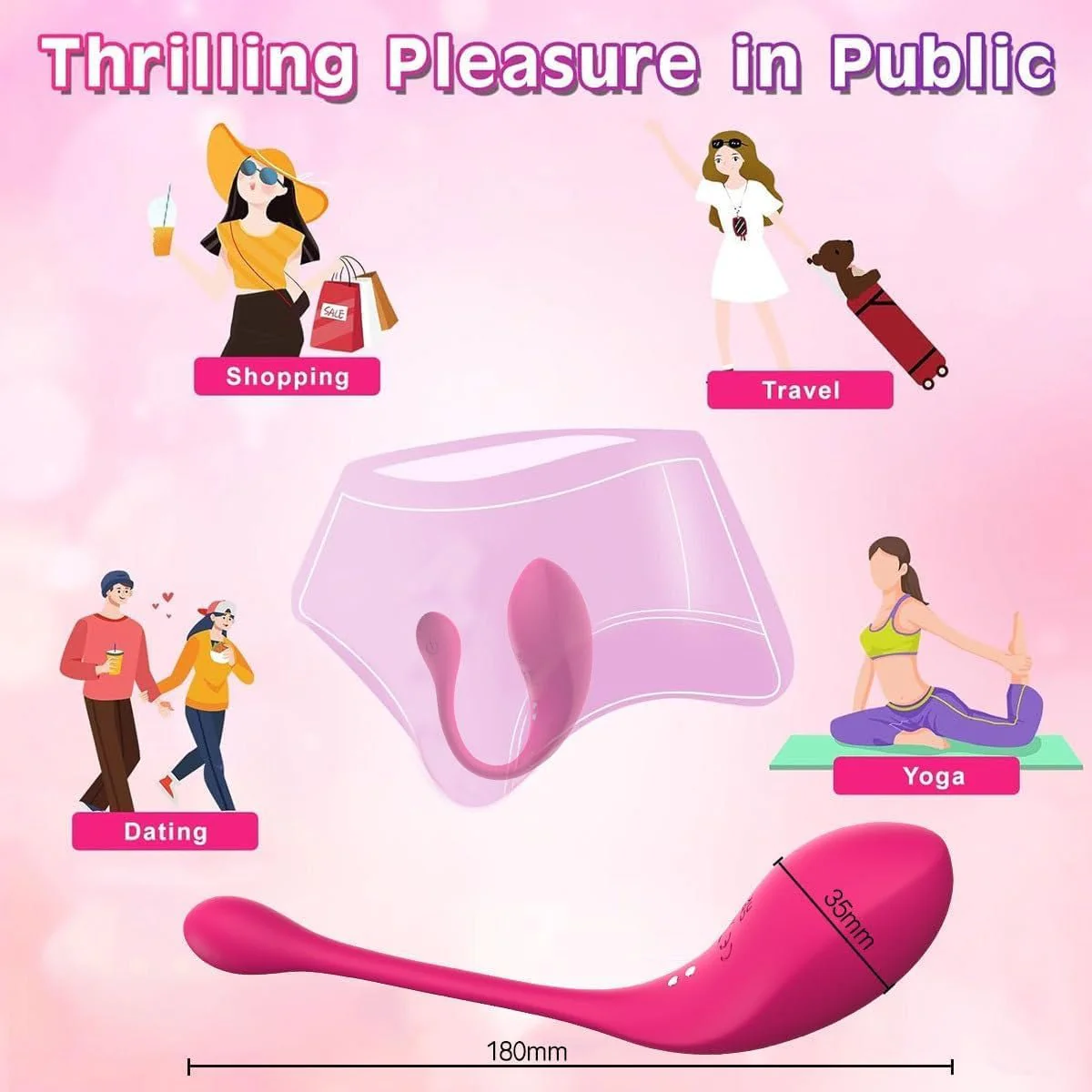WhisperEgg Remote Control Vibrating Egg Vibrator - Image 2