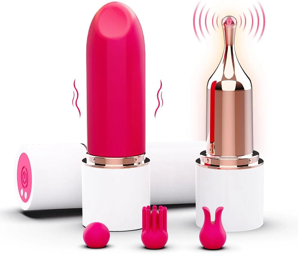 WhisperLuxe 4-Head Lipstick Vibrator - Image 2