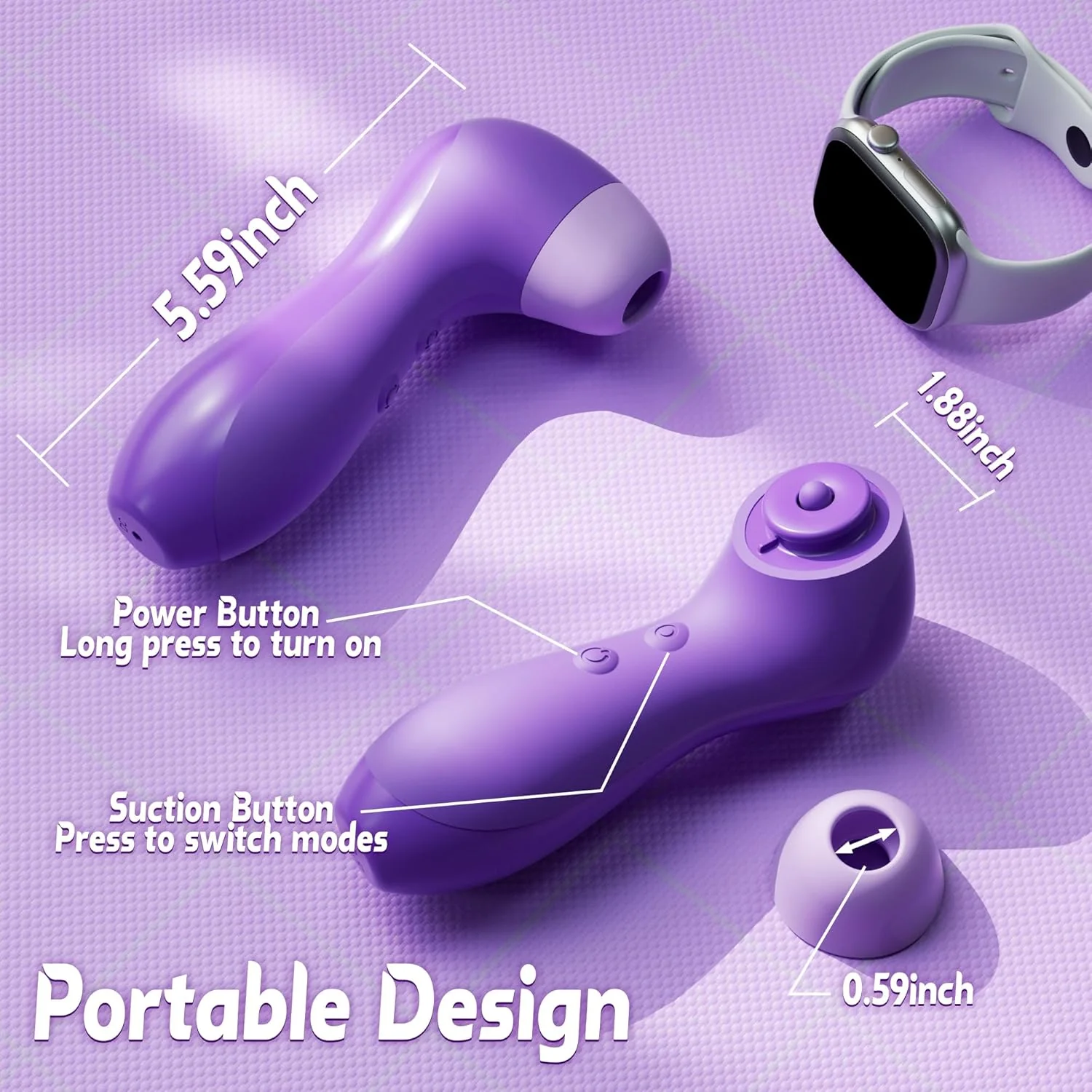 WhisperMuse Dual Pleasure Suction Vibrator - Image 7