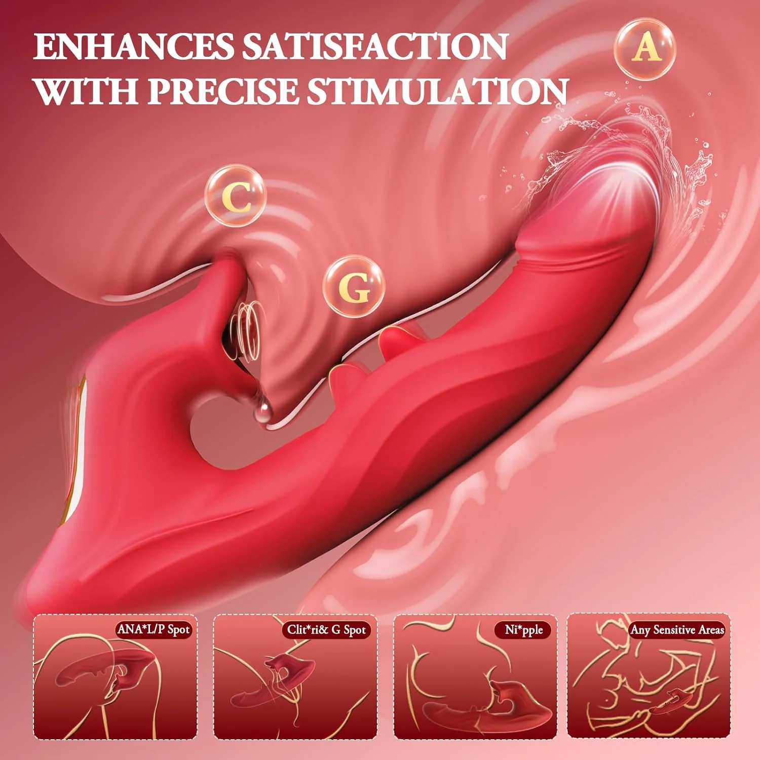 WiggleLuxe Thrusting Tongue Vibrator - Image 3