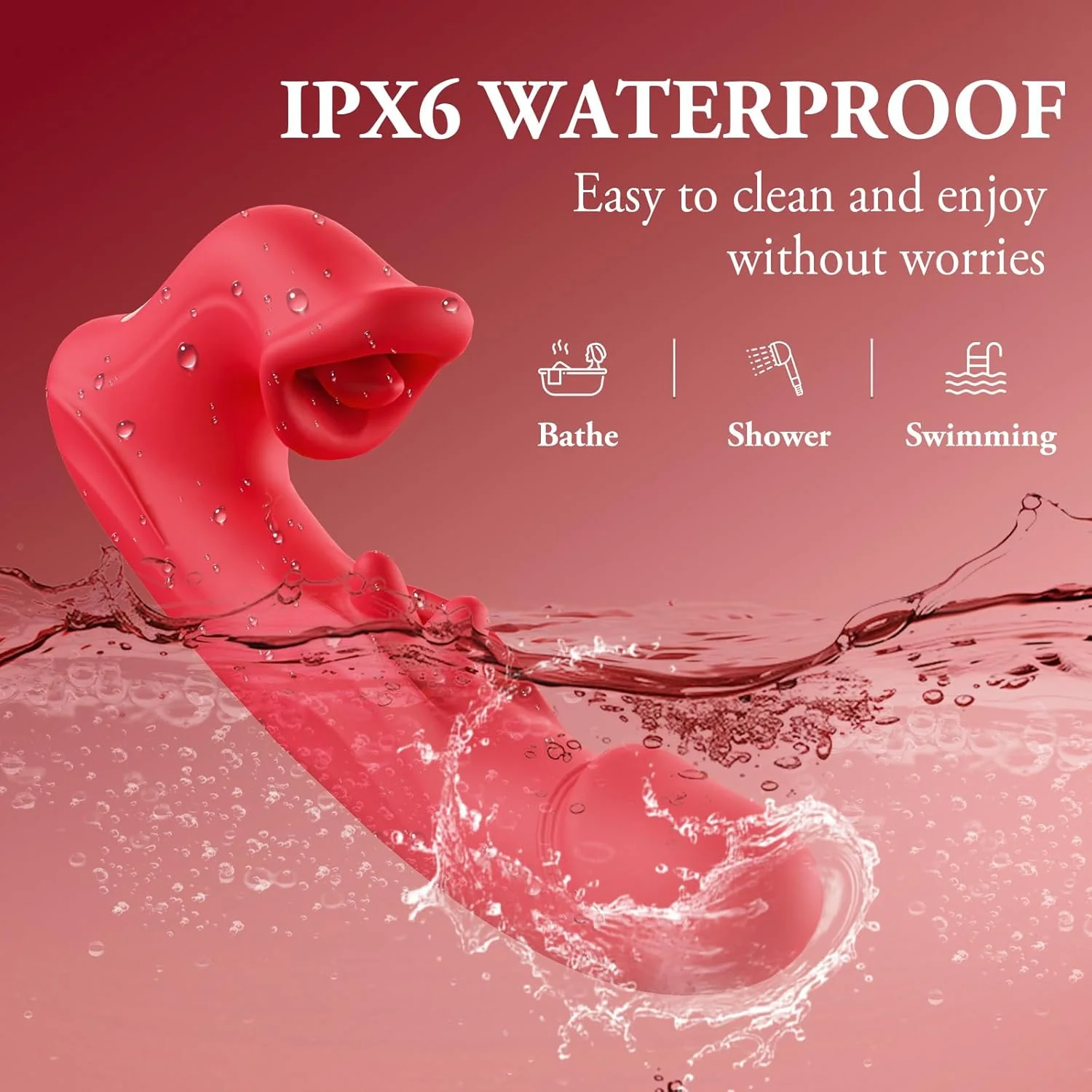 WiggleLuxe Thrusting Tongue Vibrator - Image 7
