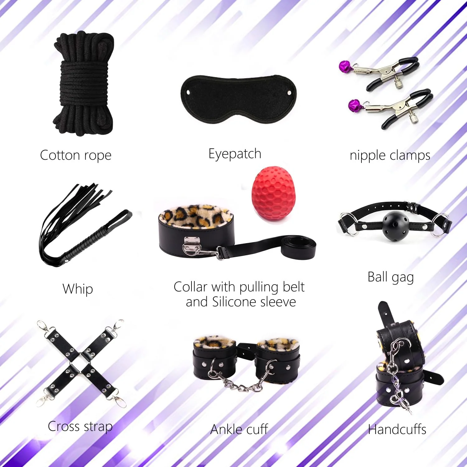 WildLuxe 30-Piece Leopard BDSM Set - Image 5