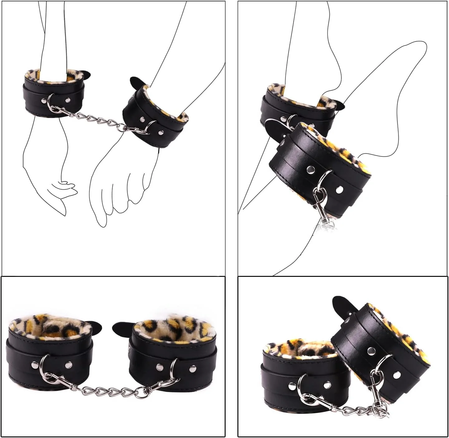 WildLuxe 30-Piece Leopard BDSM Set - Image 8